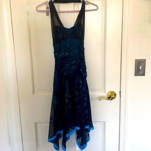 Black midi dress